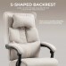 DOWINX Fabric Office Chair, Ergonomic Gaming Computer Chair with Footrest, Lumbar Support, Swivel Wheels for Home, Office - LS-6653F